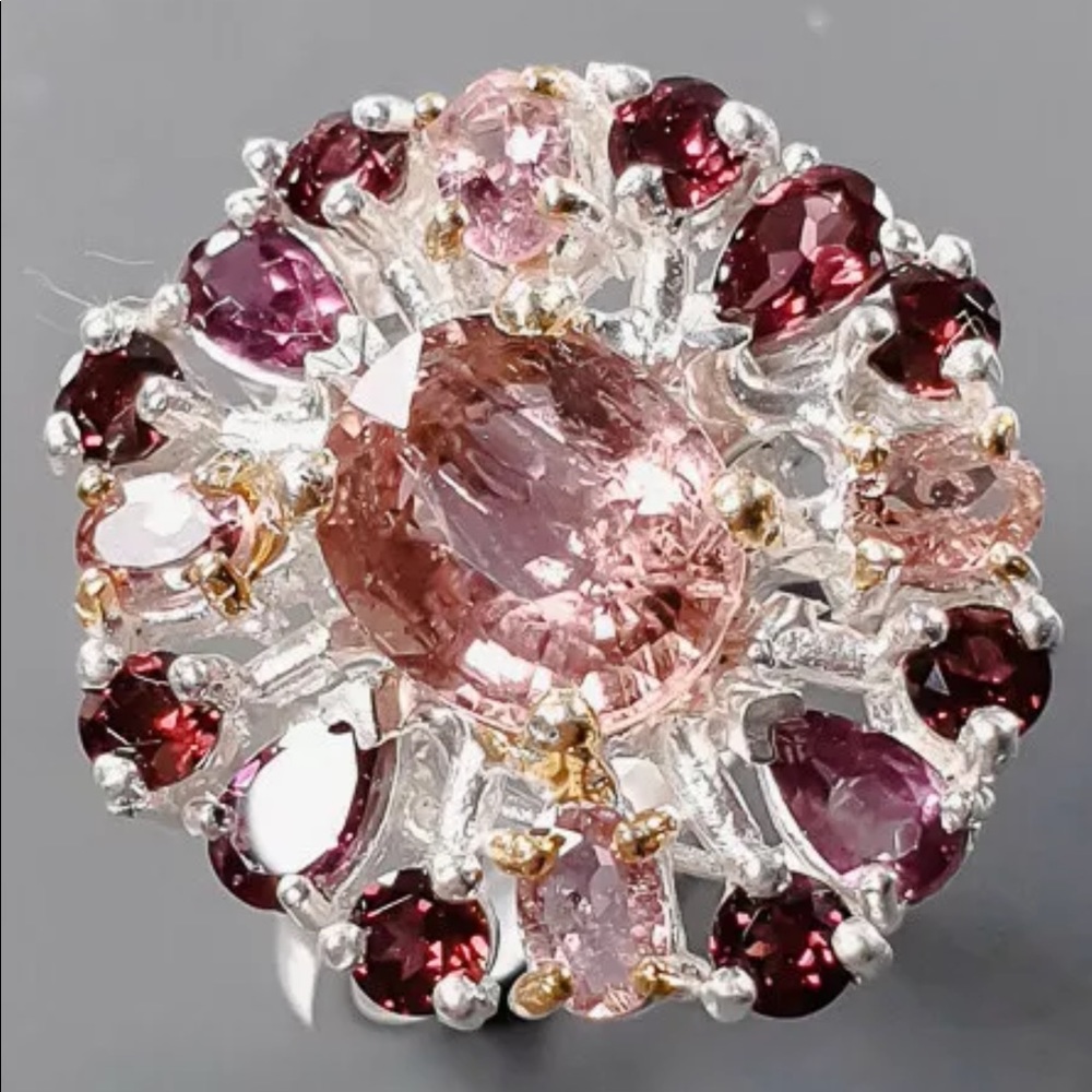⭐️RARE⭐️Genuine Pink Tourmaline Ring